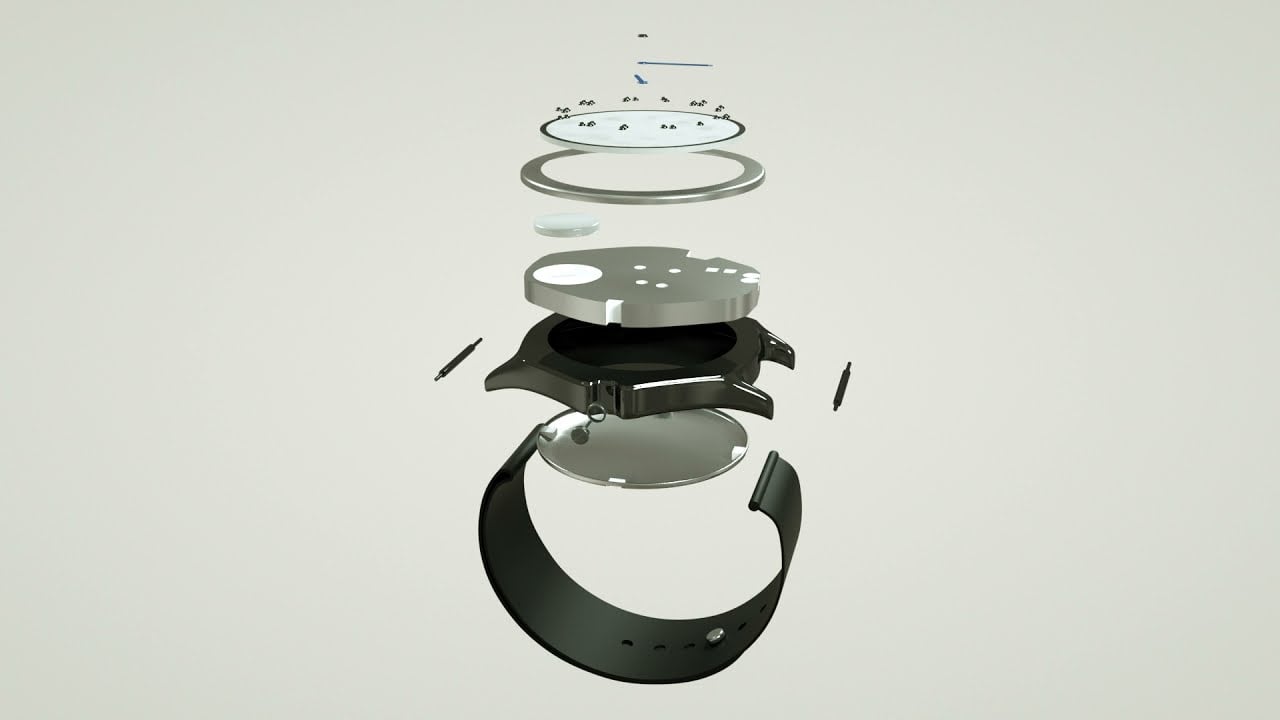 Braille Watch-Eksploded