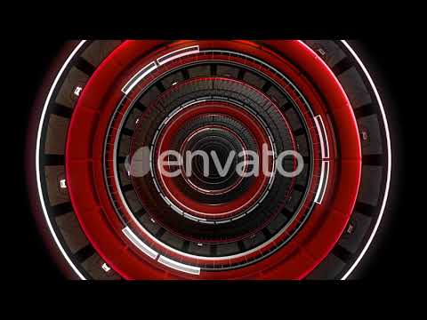 Red Outline Tunnel VJ