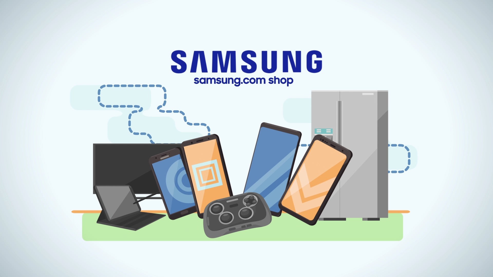 Samsung Shop motion graphic